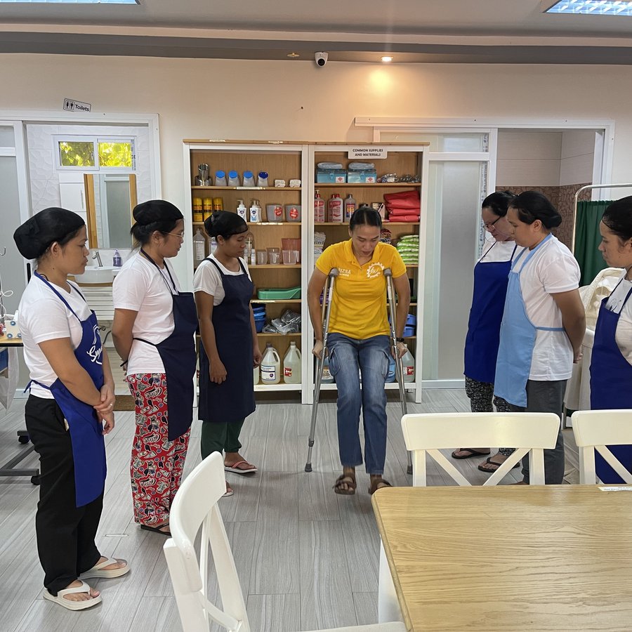 Housekeeping practice during helper training