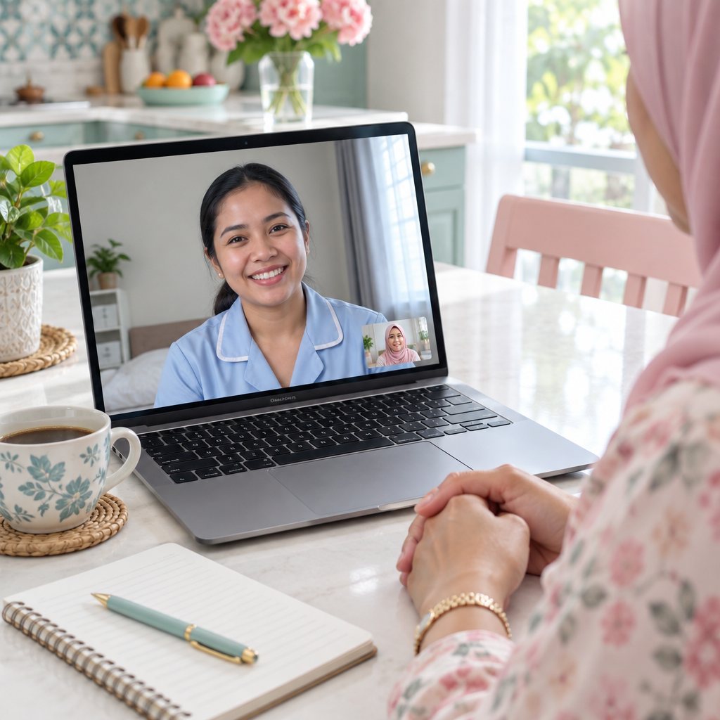 Video interview with a helper candidate